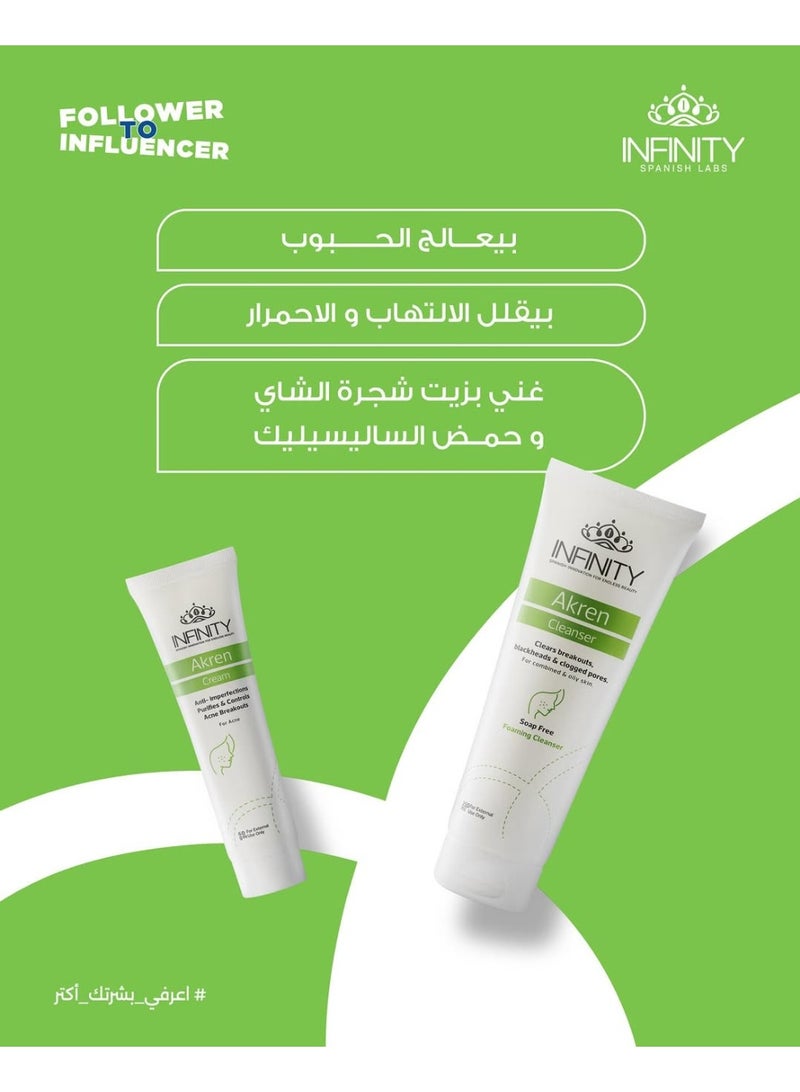 Infinity Akren Cleanser + Infinity Akren Cream - Image 2
